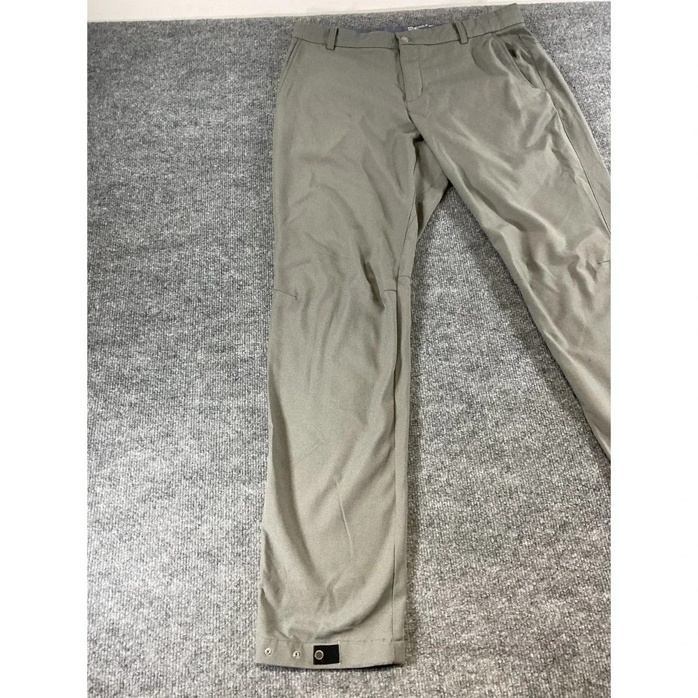 Nike Golf Dri Fit Pants Mens 34x34 Gray Modern Fit Performance Stretch Athletic